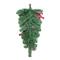 Glitzhome® 25" Flocked Berry, Ornament & Pinecone Ribbon Teardrop
